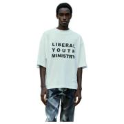 Liberal Youth Ministry Bomull Logo Print T-shirt White, Herr
