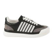 Dsquared2 Svarta Läder Sneakers Black, Herr