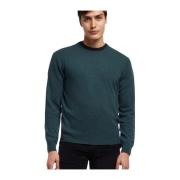 Brooks Brothers Ull och Cashmere Crew-Neck Sweater Green, Herr