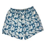 Gran Sasso Denim Beach Wear Blume Shorts Multicolor, Herr