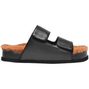 Neous Laeder sandaler Black, Dam