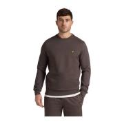 Lyle & Scott Fly Fleece Crew Neck Midlayer Gray, Herr