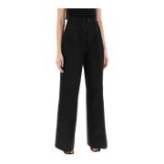 Maison Margiela Wide Trousers Black, Dam