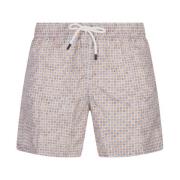 Fedeli Orange Polka Dot Badshorts Multicolor, Herr