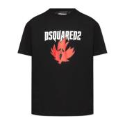 Dsquared2 T-shirt med logotyp Black, Herr