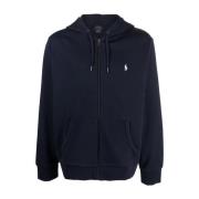 Ralph Lauren Zip-through Sweatshirt Blue, Herr