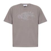 Stone Island T-shirt med logotyp Gray, Herr