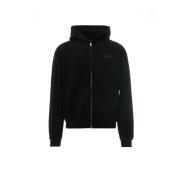 Represent Svart Zip-through Hoodie för Män Black, Herr