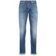 Dondup Slim-Fit Jeans för Män Blue, Herr