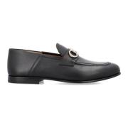 Salvatore Ferragamo Svart Loafer Mule med Gancini Spänne Black, Herr