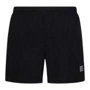 C.p. Company Svarta Ss23 Badkläder Shorts för Män Black, Herr