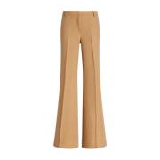 Etro Elegant Wide Trousers for Women Beige, Dam