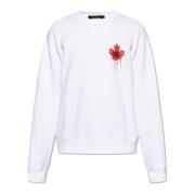 Dsquared2 Sweatshirt med logotyp White, Herr