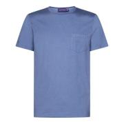 Ralph Lauren Klarblå Bomull Jersey T-shirt Blue, Herr
