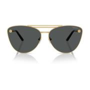 Versace Cat-Eye Solglasögon med Ikonisk Design Yellow, Dam