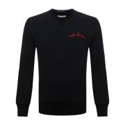 Alexander McQueen Svart Bomullsweatshirt Aw22 Black, Herr