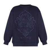 Etro Sweatshirt med logotyp Blue, Dam
