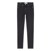 Calvin Klein Svarta Skinny Jeans för Kvinnor Black, Dam