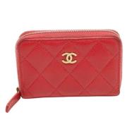 Chanel Vintage Pre-owned Laeder plnbcker Red, Dam