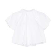 MM6 Maison Margiela 100 Skjorta i Stiligt Design White, Dam