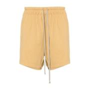 Rick Owens Svarta Denim Shorts Made in Italien Yellow, Herr