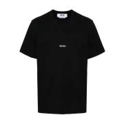 Msgm Logo Piccolo T-Shirt Black, Herr