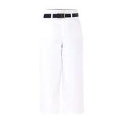 Kocca Elegant Capri Byxor i Milk/Cream Beige, Dam