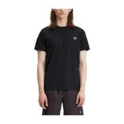 Fred Perry Klassisk Laurel Logo T-shirt Black, Herr