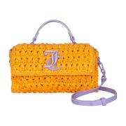 Juicy Couture Orange och lila handväska med logotyp Orange, Dam