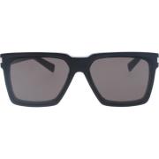 Saint Laurent Ikoniska solglasögon med enhetliga linser Black, Unisex