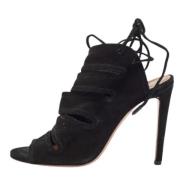 Aquazzura Pre-owned Pre-owned Mocka sandaler Black, Dam