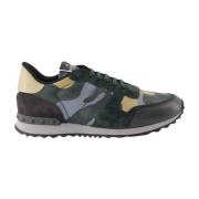 Valentino Garavani Camouflage Sneakers med Snörning Multicolor, Herr