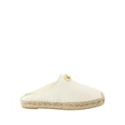 Valentino Garavani Slip-On VLogo Läder Espadriller Beige, Dam