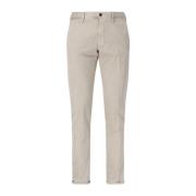 Incotex Beige Slim Bomullsbyxor Beige, Herr