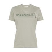 Moncler Gröna T-shirts och Polos Green, Dam