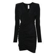 Alexandre Vauthier Svart Draperad Miniklänning Black, Dam