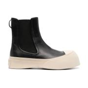 Marni Elegant Tronchetto Boot Black, Dam