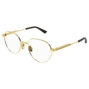 Bottega Veneta Gold Eyewear Frames Sunglasses Yellow, Unisex
