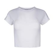 Calvin Klein Casual Bomull T-shirt White, Dam