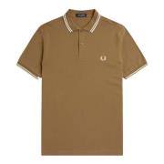 Fred Perry Twin Tipped Polo Skjorta Brown, Herr