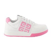 Givenchy Snörning Läder Bicolor Sneakers White, Dam