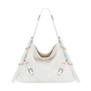 Givenchy Ivory Medium Voyou Axelväska White, Dam