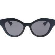 Gucci Ikoniska solglasögon med enhetliga linser Black, Dam