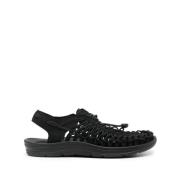 Keen Svarta Sneakers med Knutdetaljer Black, Dam