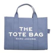 Marc Jacobs Blå Canvas Tote Handväska Blue, Dam