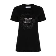 Max Mara Svarta T-shirts och Polos med Strassdekoration Black, Dam