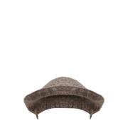 Eckhaus Latta Filtväv Rund Krona Beret Brown, Herr