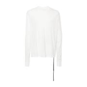 Rick Owens Crewneck Sweaters Knitwear White, Herr