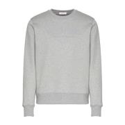 Valentino Bomull Rund Hals Sweatshirt med Print Gray, Herr