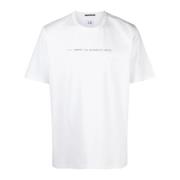 C.p. Company Metropolis Vit Rund Hals T-shirt Print White, Herr
